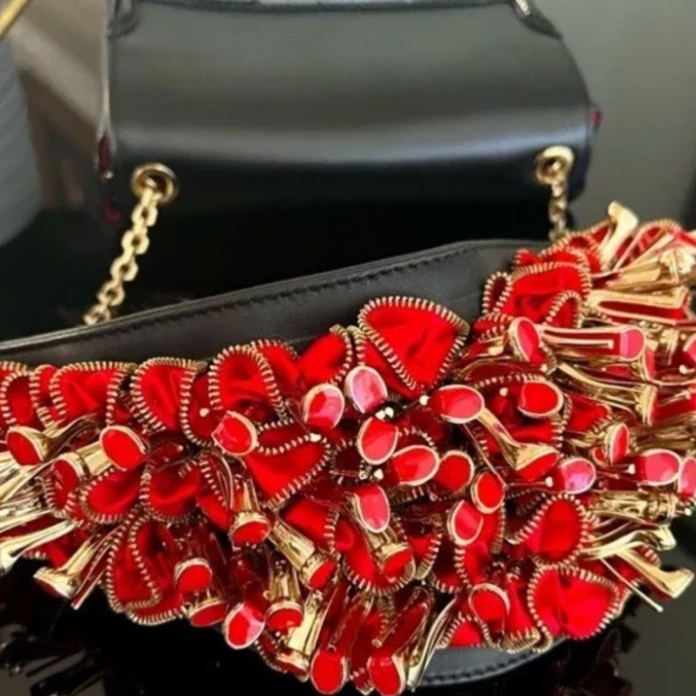 CHRISTIAN LOUBOUTIN ARTEMIS SHOEMANIA 20ANV STRAP & BLACK LEATHER BAG *RARE*